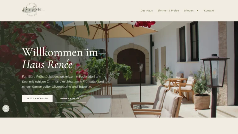 Haus Renée · Website · Frühstückspension