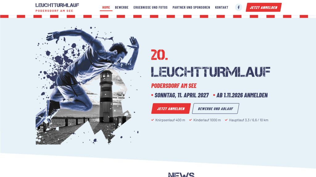 Startseite von leuchtturmlauf.at